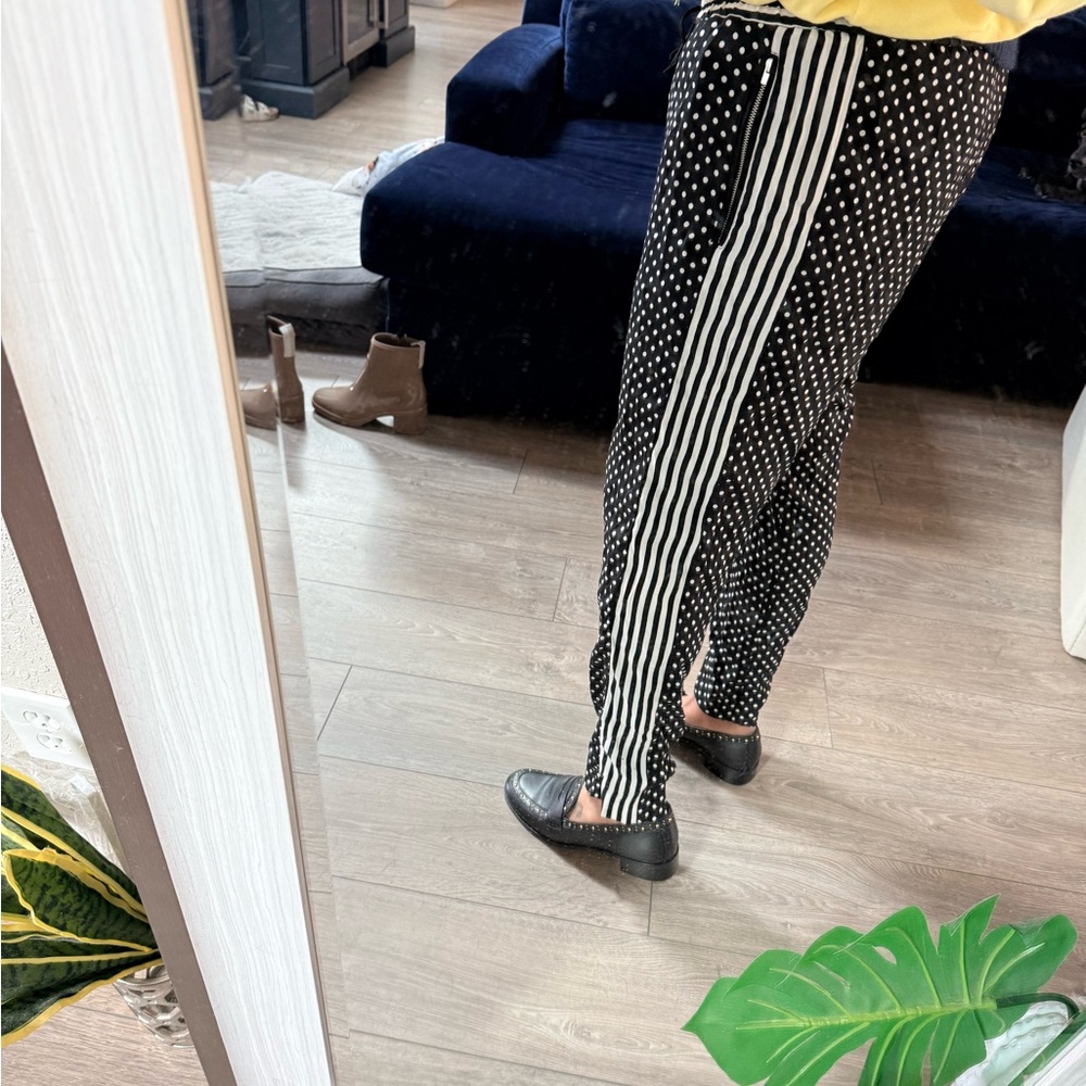 Black and White Polka Dot Pants